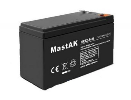 MastAK HR12-34W 12V 9Ah, 12В 9Ач АКБ описание, отзывы, характеристики