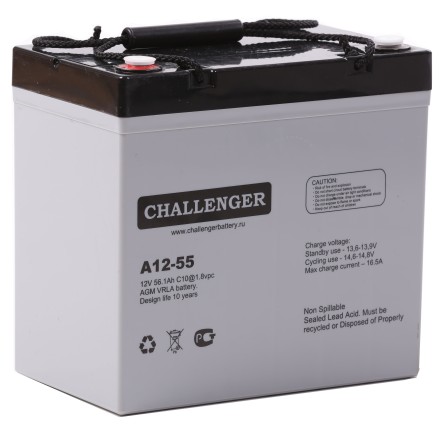 Challenger A12-55 АКБ описание, отзывы, характеристики