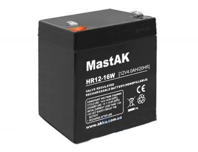 MastAK HR12-16W 12V 4Ah, 12В 4Ач АКБ описание, отзывы, характеристики