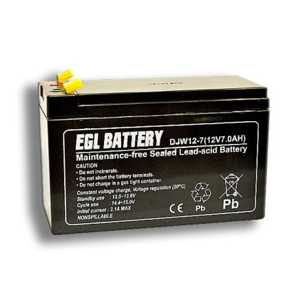 12V7.2Ah battery, 12V-7.2Ah, 12В 7.2Ач, EGL DJW12-7.2 описание, отзывы, характеристики