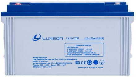 LUXEON LX12-120G АКБ 12v-120ah 12в 120Ач описание, отзывы, характеристики