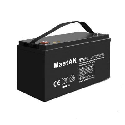 MastAK MA12-80 12V 80Ah, 12В 80Ач АКБ описание, отзывы, характеристики