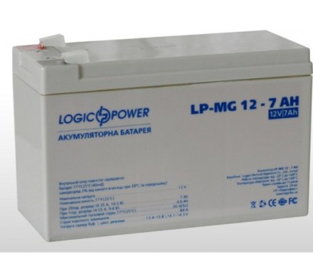 12V 7Ah, 12V7Ah LogicPower LP MG 12-7 ah описание, отзывы, характеристики