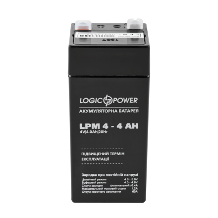 LogicPower LPM 4-4 AH AGM (LPM4-4AH) 4V 4Ah, 4В 4Ач АКБ описание, отзывы, характеристики