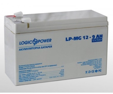 12V 9Ah, 12V9Ah LogicPower LP MG 12-9 ah описание, отзывы, характеристики