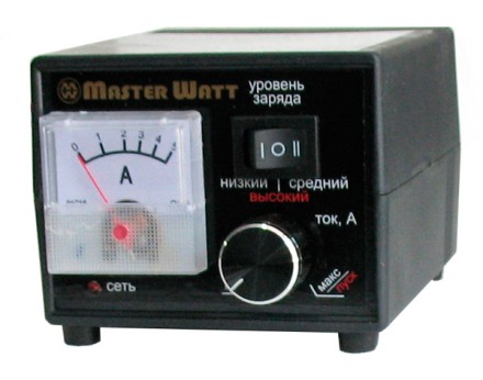 Master Watt 5.5А 12В Зарядное устройство с амперметром и регулятором тока (Мастер Ватт) описание, отзывы, характеристики