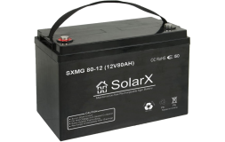 SolarX SXMG80-12 12V 80Ah, 12В 80Ач АКБ