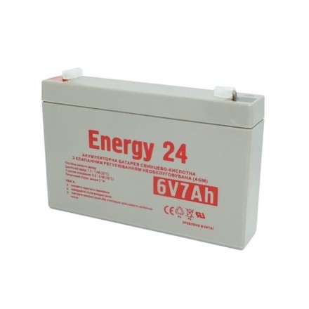 Energy 24 6V7AH АКБ 6v-7ah 6в 7Ач описание, отзывы, характеристики