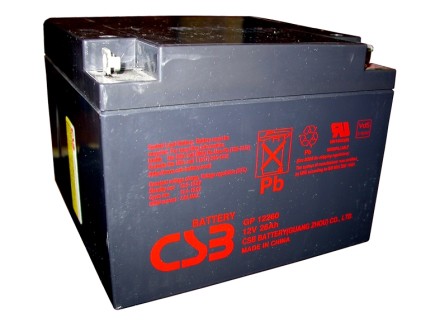 CSB GP 12260 Акумулятор, 12 Вольт, 26 Ампер-годин (Ah) опис, відгуки, характеристики