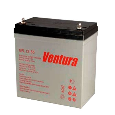 Аккумулятор Ventura GPL 12-55 (12V-55 ah, 12В-55 Ач) описание, отзывы, характеристики
