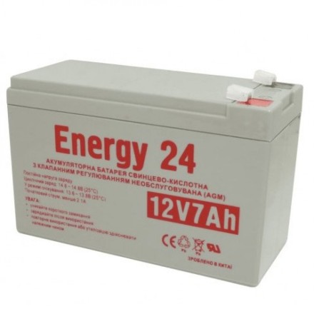 Energy 24 12V7AH АКБ 12v-7ah 12в 7Ач описание, отзывы, характеристики