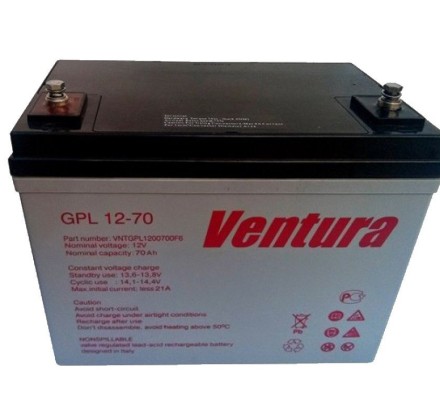 Аккумулятор Ventura GPL 12-70 (12V-70 ah, 12В-70 Ач) описание, отзывы, характеристики