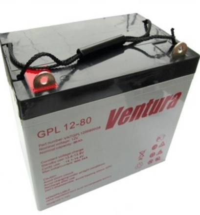 Аккумулятор Ventura GPL 12-80 (12V-80 ah, 12В-80 Ач) описание, отзывы, характеристики
