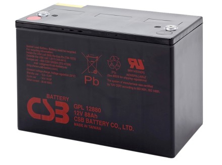 CSB GPL 12880 Акумулятор, 12 Вольт, 88 Ампер-годин (Ah) опис, відгуки, характеристики
