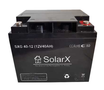 SolarX SXG40-12 12V 40Ah, 12В 40Ач АКБ опис, відгуки, характеристики
