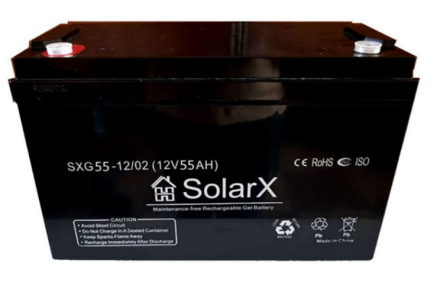 SolarX SXG55-12 12V 55Ah, 12В 55Ач АКБ описание, отзывы, характеристики