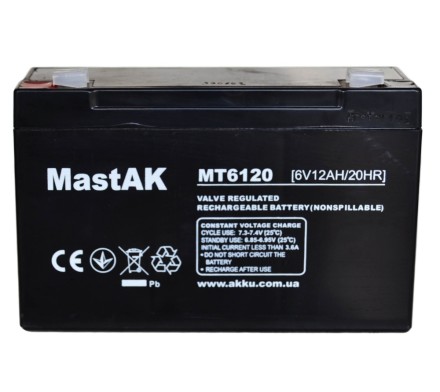 Mastak MT 6120 ( 6v-12Ah, 6В-12Ач ) описание, отзывы, характеристики