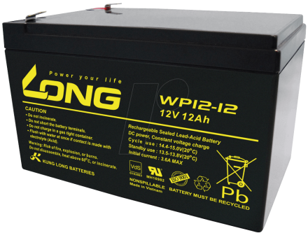 Long WP12-12 (12V 12Ah, 12В 12Ач) Аккумулятор тяговый описание, отзывы, характеристики