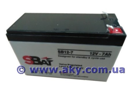 12V7Ah Battery SB 12-7 Акумулятор опис, відгуки, характеристики