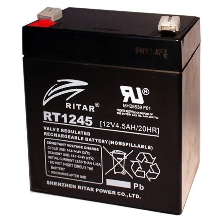 RITAR RT1245B 12V 4,5Ah АКБ опис, відгуки, характеристики
