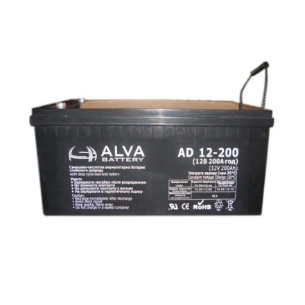 ALVA AD12-200 АКБ 12v200ah 12в 200ач описание, отзывы, характеристики