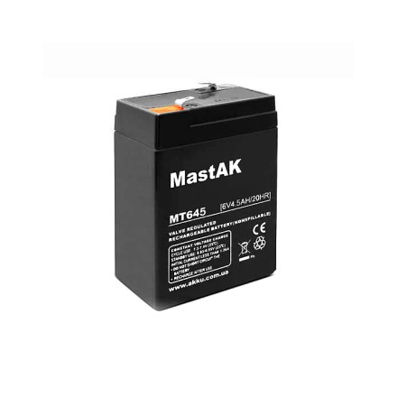 MastAK MT645 6V 4.5Ah, 6В 4.5Ач АКБ описание, отзывы, характеристики