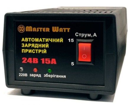 Master Watt 24В 15А Автоматическое Зарядное устройство (Мастер Ватт) описание, отзывы, характеристики