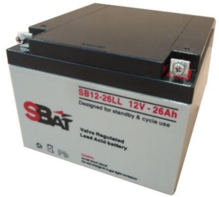 12V26Ah Battery SB 12-26 LL Акумулятор опис, відгуки, характеристики
