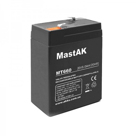MastAK MT660 6V 6Ah, 6В 6Ач АКБ описание, отзывы, характеристики