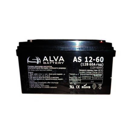ALVA AS12-60 АКБ описание, отзывы, характеристики