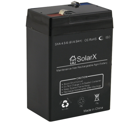 SolarX SXA4.5-6 6V 4.5Ah, 6В 4.5Ач АКБ описание, отзывы, характеристики