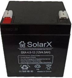 SolarX SXA4.5-12 12V 4.5Ah, 12В 4.5Ач АКБ