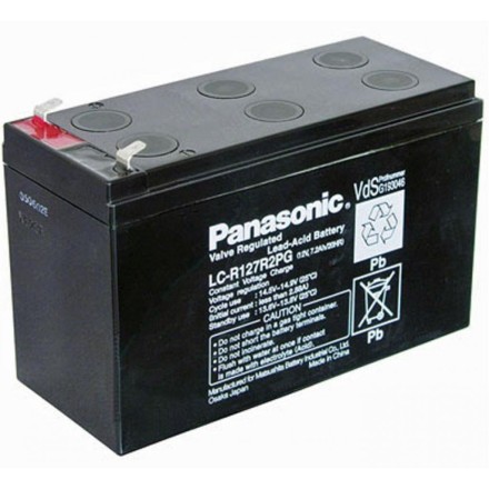 Panasonic LC-R12 7R2PG (LC-R 12 7 R2 PG)12V 7Ah, 12В 7Ач АКБ опис, відгуки, характеристики