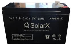 SolarX SXAl7.2-12 12V 7.2Ah, 12В 7.2Ач АКБ