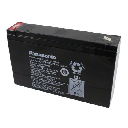 Panasonic 6V 7.2Ah (LC-R 067 R2 P1) 6V 7.2Ah, 6В 7.2Ач АКБ опис, відгуки, характеристики