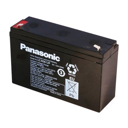 Panasonic 6V 12Ah (LC-R 0612 P)  6V 12Ah, 6В 12Ач АКБ описание, отзывы, характеристики