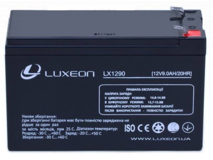LUXEON LX1290 АКБ 12v-9ah 12в 9Ач описание, отзывы, характеристики