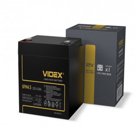 Videx 6FM4.5 АКБ 12V 4.5Ah 12В 4.5Ач описание, отзывы, характеристики