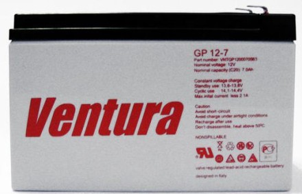 Ventura GP 12-7 (12v 7Ah, 12В 7Ач) опис, відгуки, характеристики