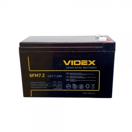 Videx 6FM7.2 АКБ 12V 7.2Ah 12В 7.2Ач описание, отзывы, характеристики