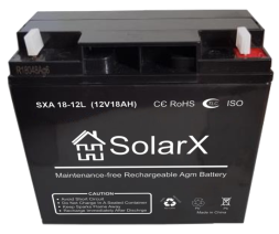 SolarX SXA18-12L 12V 18Ah, 12В 18Ач АКБ