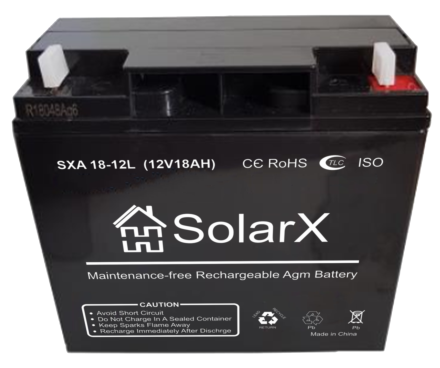 SolarX SXA18-12L 12V 18Ah, 12В 18Ач АКБ опис, відгуки, характеристики