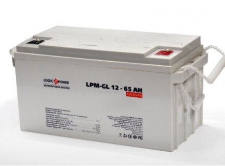 12V 65Ah, 12V65Ah LogicPower LPM GL 12-65 ah опис, відгуки, характеристики