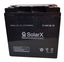 SolarX SXAs20-12 12V 20Ah, 12В 20Ач АКБ