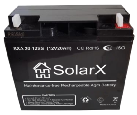 SolarX SXA20-12SS 12V 20Ah, 12В 20Ач АКБ