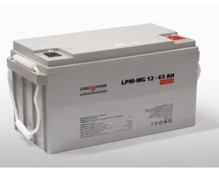 12V 65Ah, 12V65Ah LogicPower LPM MG12-65 ah опис, відгуки, характеристики