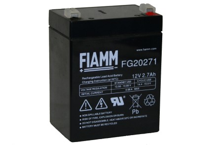 FIAMM FG20271 (FG 20271) АКБ 12V 2,7Ah, 12В 2.7 Ач опис, відгуки, характеристики