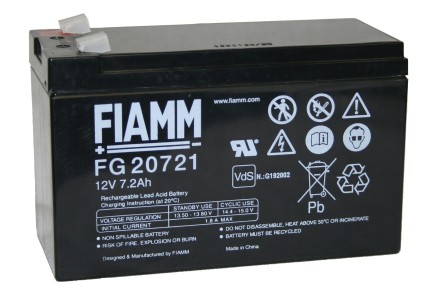 FIAMM FG20721 (FG 20721) АКБ 12V 7,2Ah, 12В 7,2 Ач опис, відгуки, характеристики