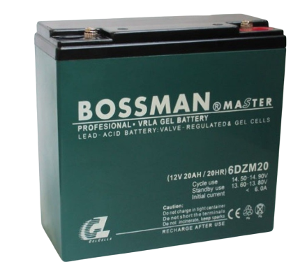 Тяговый аккумулятор BOSSMAN 6DZM20 12V 20ah описание, отзывы, характеристики