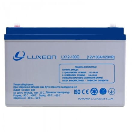 LUXEON LX12-100G АКБ 12v-100ah 12в 100Ач опис, відгуки, характеристики